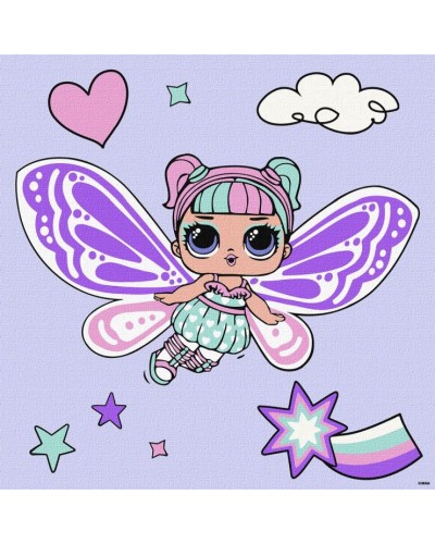 Картина за номерами «L.O.L. Surprise! O.M.G. Fairies Sweetiefly» 40х40 см, ТМ Ідейка