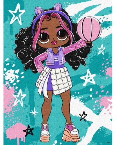 Картина за номерами «Tweens LOL Skate Dance Hoops Cutie» 30х40 см, ТМ Ідейка