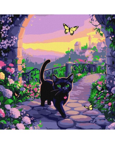 Картина за номерами «Казковий кіт» 40х40 см, ТМ Ідейка