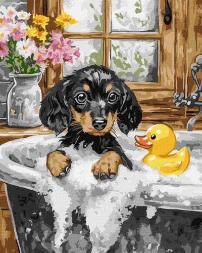 Картина за номерами «День купання» 40х50 см, ТМ Ідейка