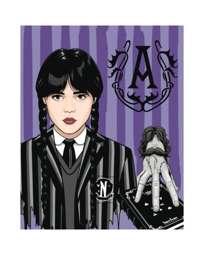 Картина за номерами «Wednesday. Thing part of the family» 40х50 см, ТМ SANTI