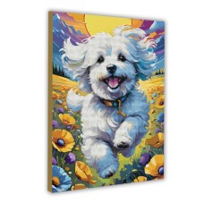 Картина за номерами з алмазною мозаїкою «Пухнасте задоволення» 40х50 см, ТМ SANTI