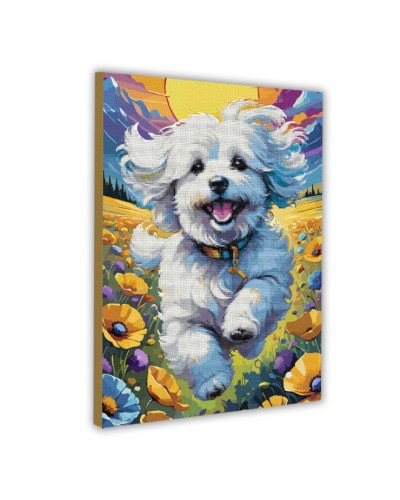 Картина за номерами з алмазною мозаїкою «Пухнасте задоволення» 40х50 см, ТМ SANTI