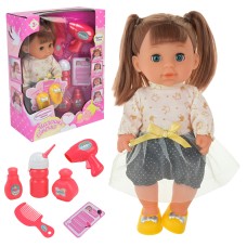 Лялька «Маленьке сонечко» 27 см музична з аксесуарами, на батарейці, у коробці 24х11х35 см
