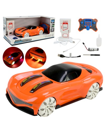 Машина «POWERMOTORS» р/к на акумуляторі зі світлом, звуком, парою, зарядкою та пультом, у коробці 37,5х18,2х17,2 см.