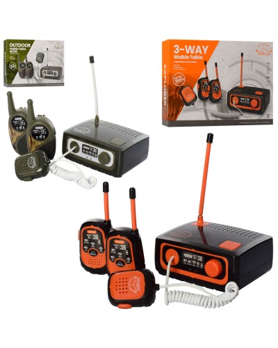 Набір з 2 рацій та станції зі звуком та світлом, на батарейках, у коробці 41,5х30,5х8,5 см