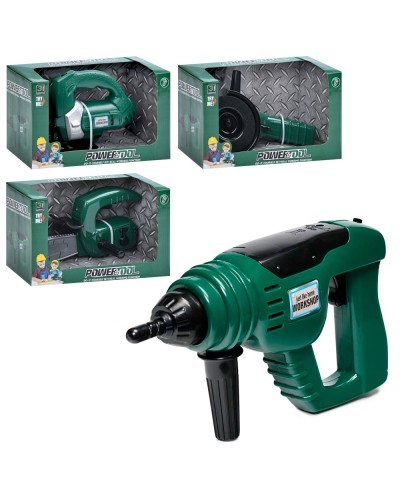 Набір інструментів з рухомими деталями, на батарейці, в асортименті, у коробці 26,5х12,5х15 см.