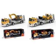 Автовоз 29 см 1:32 інерційний зі звуком, світлом та гумовими колесами, на батарейці, в асортименті, у коробці 33,5х11,5х8,5 см.
