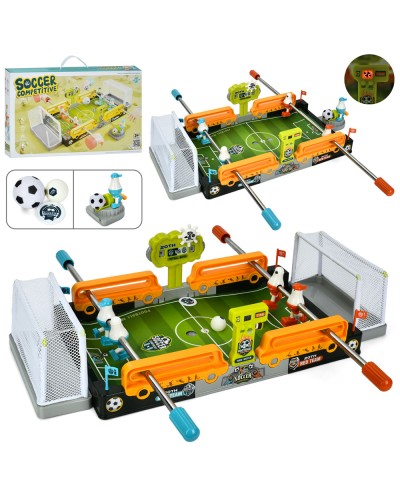 Футбол настільний на штангах: ігрове поле 46х27 см, м'ячі, у коробці 52х32,5х8,2 см