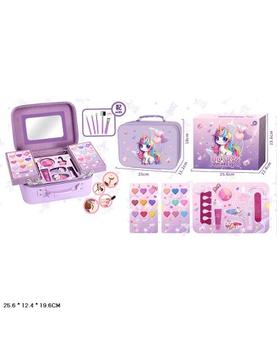 Дитяча косметика: тіні, помада, лак для нігтів, аксесуари для волосся, пензлики, у валізі 25х11,2х18 см.