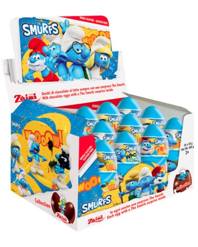 Яйце шоколадне «Смурфики» 20 г з сюрпризом