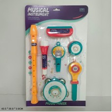 Набір з 7 музичних інструментів, на планшетці 43,5х26х3 см