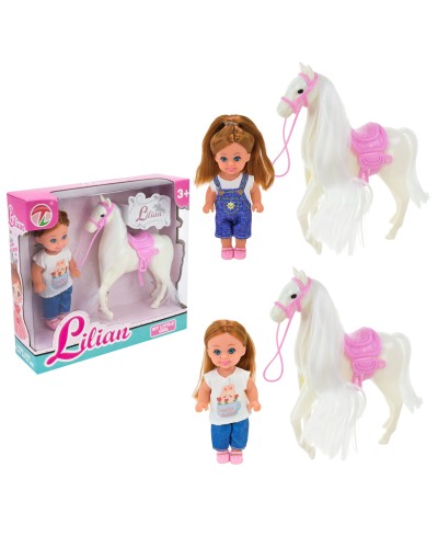 Лялька 12 см та коник 12 см, в асортименті, у коробці 17х5х15 см