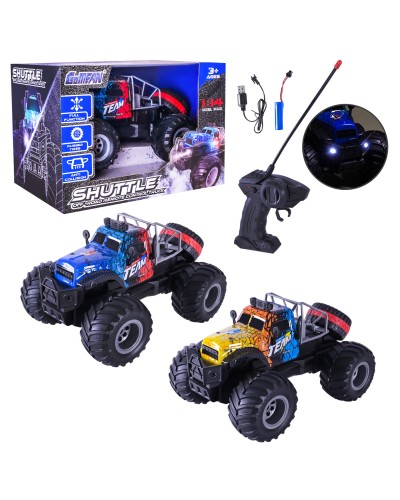 Машина 28 см р/к на акумуляторі зі світлом, в асортименті, у коробці 32х22х22 см