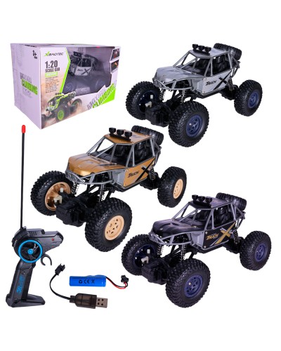 Машина 33 см 1:20 р/к на акумуляторі зі світлом, в асортименті, у коробці 33,9х19х18 см