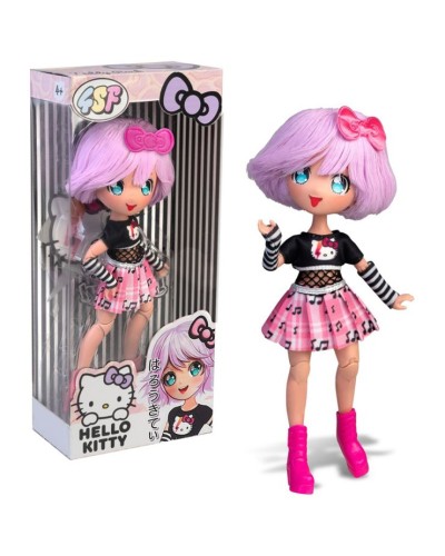 Лялька «Hello Kitty. 4SF MANGA DOLLS. Тедді Рок» 19,5 см, у коробці 25х11х6 см