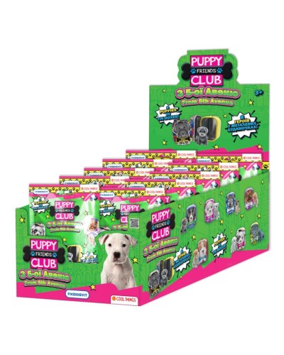 Колекційна фігурка-сюрприз на ланцюжку «COOL THINGS.Puppy Club. Цуценя з 5-тої Авеню» 5 см, в асортименті, у металевій коробочці з ланцюжом та пакеті