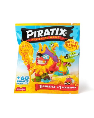 Колекційна фігурка PIRATIX серії «Golden Treasure» 4 см з аксесуаром, в асортименті, у пакеті