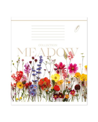 Зошит на 48 аркушів у лінію «Дикі квіти», №0263, Пір`їнка