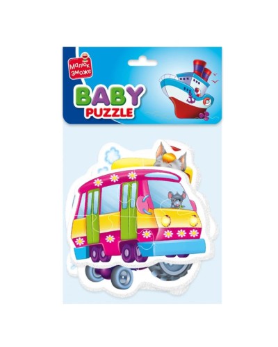 Бебі пазли «Допоміжні машини» на 16 елементів, ТМ Vlady Toys