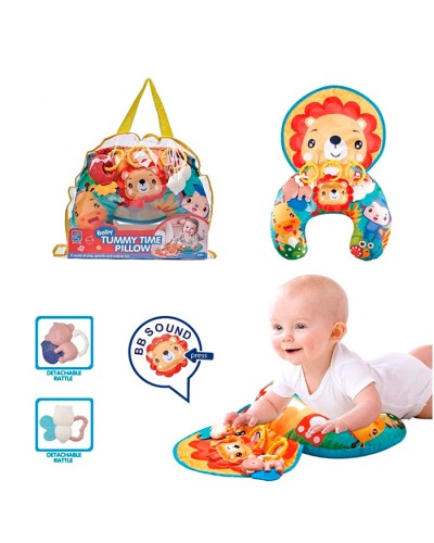 Килимок для немовляти 45х31х7 см з подушкою та 3 підвісками, шуршить, у сумці 33х32х7 см