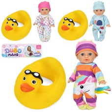 Пупс 17 см з колом-качкою 14х11,5х8 см, в асортименті, у пакеті 20х27х8 см