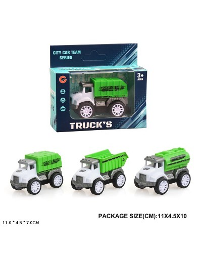 Машинка «Міські служби» 9,5 см інерційна, в асортименті, у коробці 11х7х4,5 см