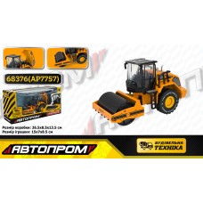 Каток 15 см 1:50 металевий з рухомими деталями, в коробці 26,5х13,5х8,5 см, Автопром