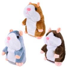 Хом'як «Повторюшка» 8х8х14 см інтерактивний, в асортименті, у пакеті