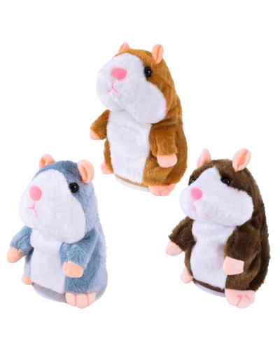 Хом'як «Повторюшка» 8х8х14 см інтерактивний, в асортименті, у пакеті