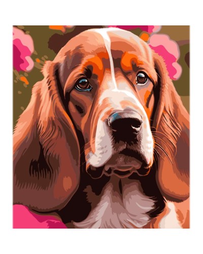 Картина за номерами «Вираз собачого погляду» 40х50 см, ТМ Strateg