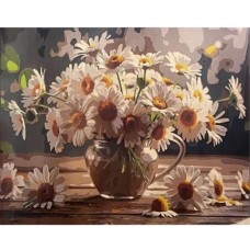 Картина за номерами «Ромашки у скляному глечику» 40х50 см, ТМ Strateg