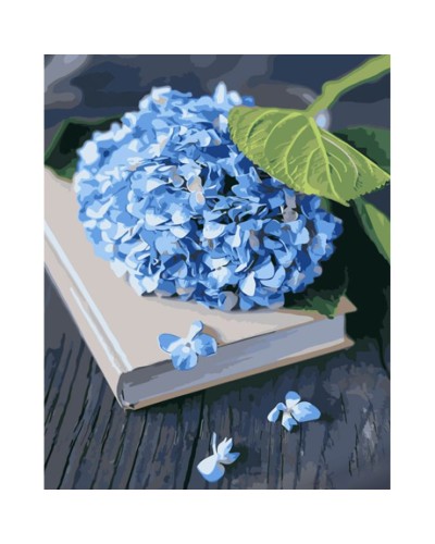 Картина за номерами «Блакитна гортензія» 40х50 см, ТМ Strateg