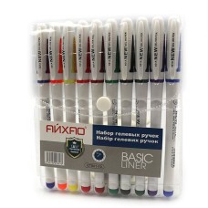 Набір гелевих ручок на 10 кольорів 0,5 мм, з грипом, Айхао
