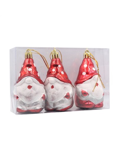 Набір ялинкових прикрас «Гномик» з 3 елементів