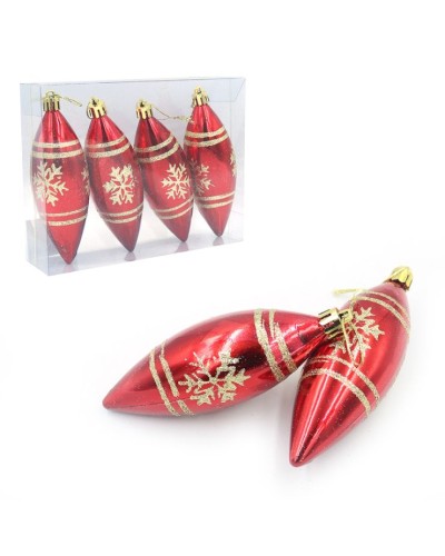 Набір ялинкових прикрас «Christmas» з 4 елементів