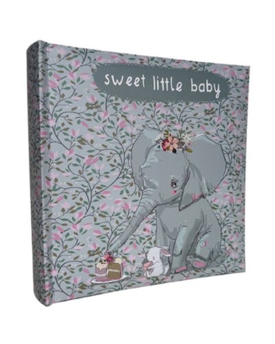 Фотоальбом «Sweet Elephant» на 200 фото 10х15см з паперовими аркушами та обкладинкою з ламінованого картону 22х22 см