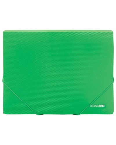 Папка на гумках А4 з текстурою «діамант»ї, зелена, ТМ Economix