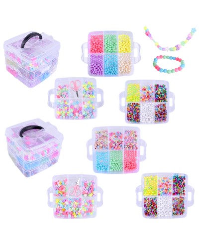 Набір для творчості: бісер, намистини, у коробці 13,5х16,5х15,5 см