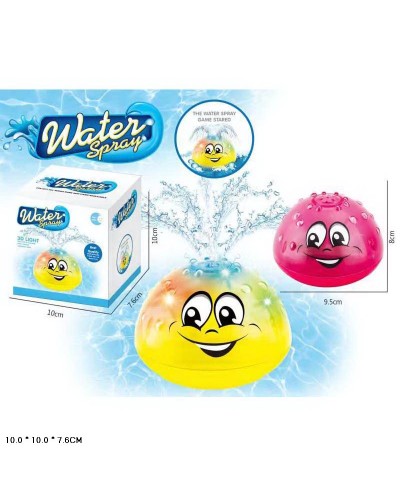 Іграшка для купання «Фонтанчик Капітошка» 9,5х8 см зі світлом, на батарейці, в асортименті, у коробці 10х10х7,6 см