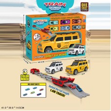 Машина-трамплін 32 см з 6 металевими машинками, в асортименті, у коробці 41х30х14,5 см