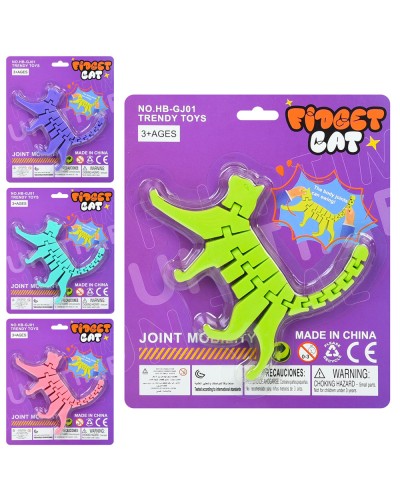 Антистрес «Котик» 13,5 см, в асортименті, на планшетці 17,5х20,5х1,5 см