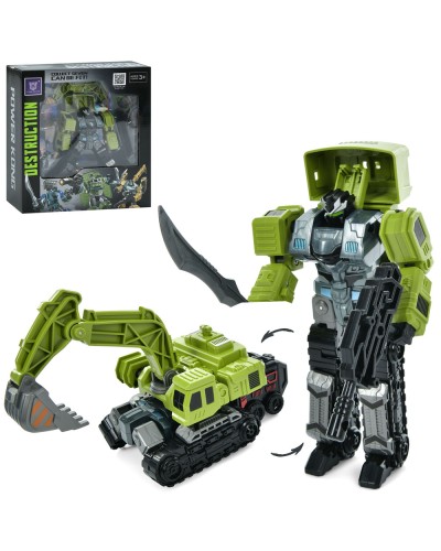 Трансформер-робот 17 см, у коробці 23х26х8 см