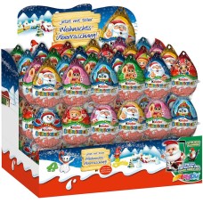 Яйце шоколадне «Кіндер. Новорічний» 20 г з сюрпризом