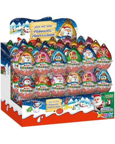 Яйце шоколадне «Кіндер. Новорічний» 20 г з сюрпризом