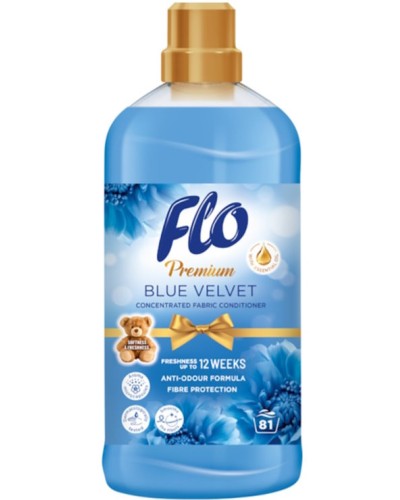 Кондиціонер для білизни «Flo Premium Blue Velvet FABCONC» 1,8 л