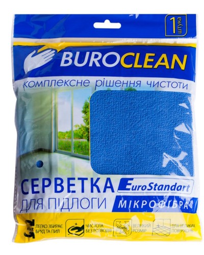 Серветка для підлоги з поліестера 50х60 см, ТМ BuroClean