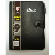 Блокнот 13,5х18,5 см на 36 аркушів у клітинку з обкладинкою зі шкірзаму