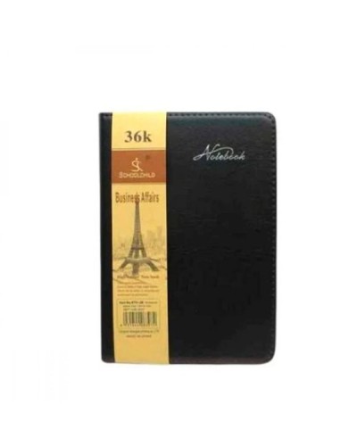 Блокнот 13,5х18,5 см на 36 аркушів у клітинку з обкладинкою зі шкірзаму