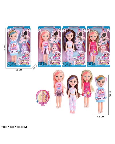 Лялька 31 см змінює колір волосся з аксесуарами, в асортименті, у коробці 20х7х33 см